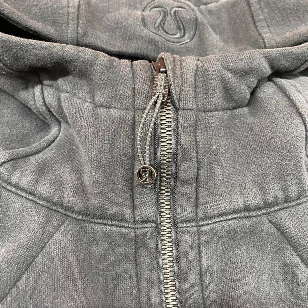 Lululemon Black‎ Scuba Full Zip Hoodie Y2K Women's Size 12 - Picture 3 of 7